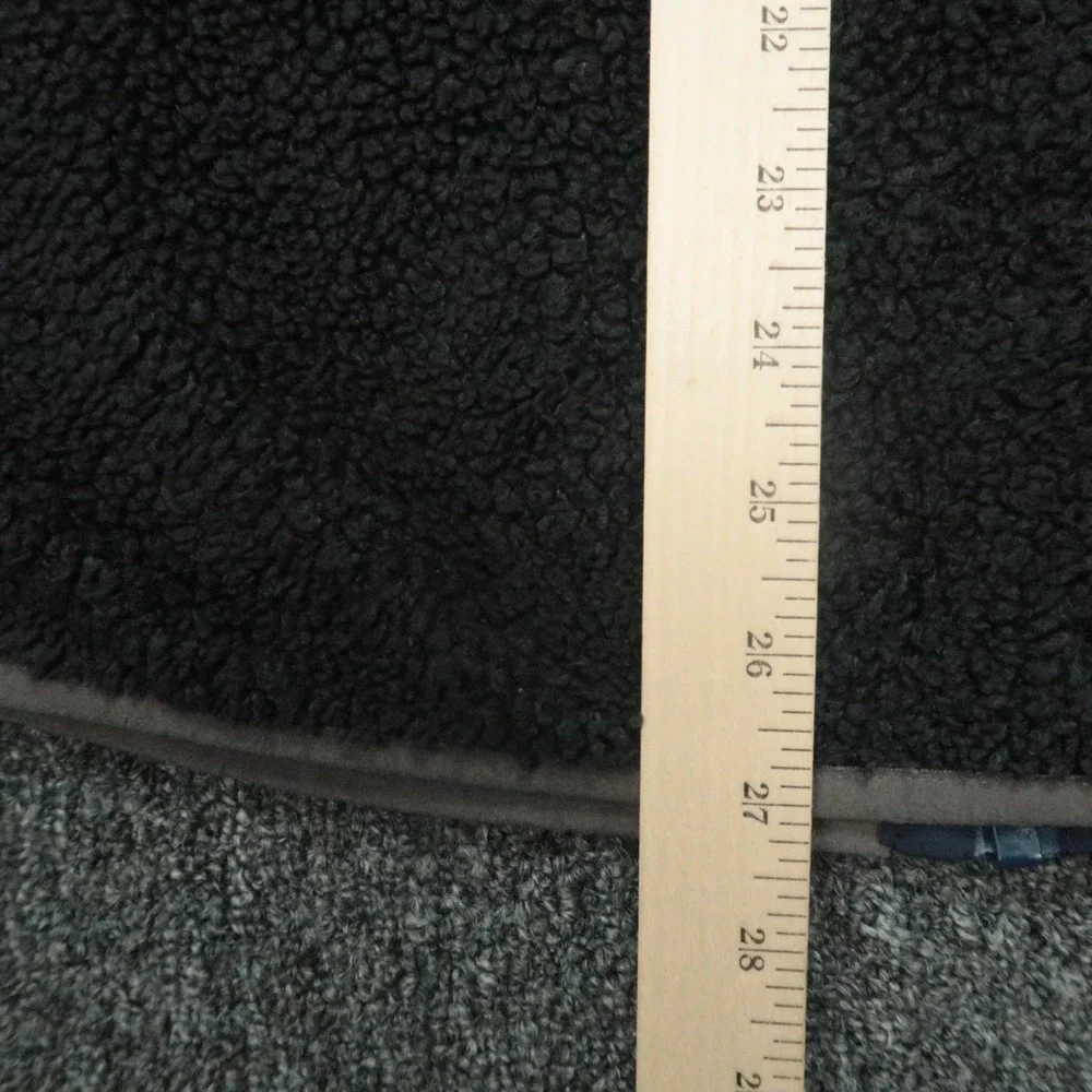 Carbon 2 Cobalt‎ Jacket Mens Large Gray Blue Full Zip Pockets Fleece Deep Pile